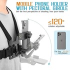 Chest Strap Harness Body Mount Holder For Mobile Cell Phone Action Camera Pov