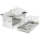 Smokehouse Bbq Smoker Grill Firepit Meat Cooker Grilling Outdoor Portable Wood