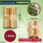 Pressure Washer Hose Coupler M22 14mm  Heavy-duty Brass  4500 Psi