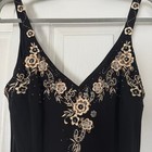 Vintage Black Embroidered Fairy Dress