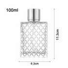 Empty Perfume Bottle Thick Glass Refillable Spray Atomizer Luxury Bottle 100ml