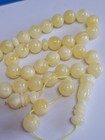       natural Baltic Amber Islamic Prayer 33 Beads Misbaha Tasbih Rosary 64g 14mm