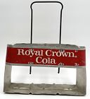 Vintage Royal Crown Cola Rc Soda 6 Pack Bottle Metal Carrier Caddy