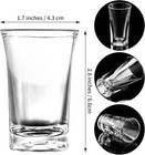 12 Pieces Clear Shot Glasses 1 2 Ounce Acrylic 12 Count  pack Of 1   