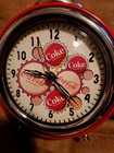 Coca Cola Coke Bottle Cap Battery Powered Viintage Quartz Alarm Clock   Fp