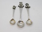 Sterling Silver Goldilocks  Three Bears Set Of Spoons Vintage 1990 Birmingham