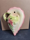 Vintage Hull Pottery Woodland Conch Shell W-13 7 5 Inch Wall Pocket   Planter 