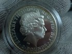 2001 Elizabeth Ii Britannia 2 Pound 1 Oz Fine Silver Reg fid def 32 5grams