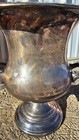 Vintage Sheridan Silver Plate Ornate Champagne Ice Bucket Trophy 9 5 Inch