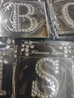 33 Pieces  Diamond Rhinestone Glitter Alphabet Letters  2  Adhesive For Ribbon