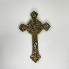 Cast Iron Cross Wall Decor Celtic Decor Old World 10 3 8  Heavy