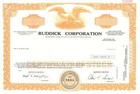 Ruddick Corp  - Specimen Stock Certificate - Specimen Stocks   Bonds