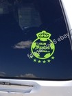 Santos Laguna 6 Estrellas Cut Decal Sticker  Verde Lima 4 x 5 75 