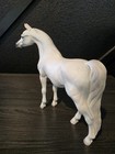 Rare Model Horse Resin North Light Gray White Arabian Stallion England Uk