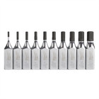 Milwaukee Tool 10pc 1 4  Drive Hex Bit Socket Set - Sae