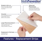 Clothes Moth Trap Replacement Strips  6 Strips In Total  - Refills