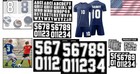 Complete 190 Pcs Iron-on Vinyl Stickers For Sports Uniforms - Easy Application