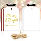 Christmas Gift Tags For Presents- 48 Pcs Beautiful Modern Merry Christmas Nam   
