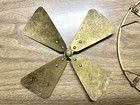 Antique Westinghouse All Brass 8    Fan Blade And Cage   Brackets 4-blade Desk Fan