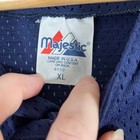 Milwaukee Brewers Baseball Jersey Mens Xl Majestic Mlb Mesh Navy Blue Y2k