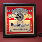 Vintage Electric  Lighted  Budweiser  Advertising Clock
