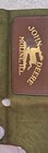 Vtg Rare Brown Leather John Deere Salesmans Pocket Notebook memo Holder Wallet