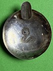 Antique  Mini Niello Silver Muammar Gaddafi Late President Of Libya Plate 12 G R