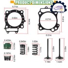 Cylinder Intake Exhaust Valve Gasket Kit For Honda Trx450er 2006-2014