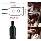 Universal Car Gear Shift Knob Shifter Adapter For Non Threaded Shifter M12x1 25