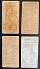 1892 N75 Duke s Cigarettes Tobacco Card Lot  4   floral Beauties  Low Grade