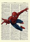 Spider Man Dictionary Art Poster Picture Comic Book Marvel Collectible Spiderman