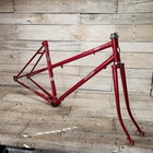 1980s Khs Winner Mixte Frame Fork 49cm 700c Touring Road Bike Red Steel