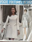 Vogue Couturier Design 2347 Valentino Of Italy 70 s Dress Sewing Pattern Sz 10