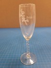 Bride Groom Champagne Flutes Wedding Toasting Glasses Floral Design 8  Tall
