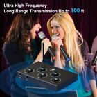 Portable Karaoke Microphone Mixer System Set  Dual Uhf Wireless Mic Hdmi optical