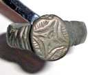 Ancient Bronze Ring Byzantine Empire 300-1400 Ad  Radiating Star Wearable