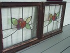 2-753a Beautiful English Leaded Stained-glass Window 23  X 21  0 Added S h
