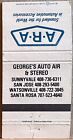 George s Auto Air   Stereo Sunnyvale Ca California Vintage Matchbook Cover