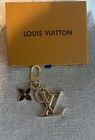 Louis Vuitton Tag Keychain   Bagcharm Gold And Logo  New In Box 