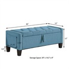 Storage Bench Pu Leather Upholstered Bed Bench With Storage End Of Bed Ottoman