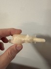 Vintage Natural Onyx Hand Carved Elephant 2 Figures 2-3in Green White