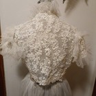 White Lace And Tulle Bolero Shrug Size 12