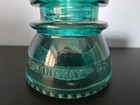 Vtg Hemingray-42 Aqua Blue Teal Glass Insulator Telegraph Power Pole Made In Usa