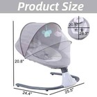 Baby Bouncer Electric Rocking Chair Portable Swing Seat For Infants With Comfort