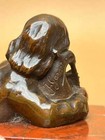 Jean Garnier French Bronze Sculpture Signed Art Nouveau Boy Flute Statue Antique