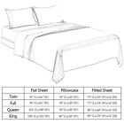4 Pcs Smooth Satin Silk Sheet Set Deep Pocket Bed Sheet Wrinkle Fade Resistant