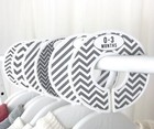 Baby Closet Size Dividers Dark Gray Set Of 6 Organizers Stripe Chevron