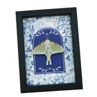 Real Framed Luna Moth French Blue White Actias Luna Resting Taxidermy Display