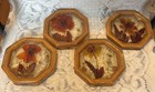 Design Gifts Barware Lucite Coasters 5 Pcs  Mid Century Mcm Vtg 1970s Read