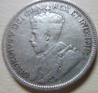 1936 Dot Canada Silver Twenty-five Cents Coin   Nice Grade Key Date  rj574b 